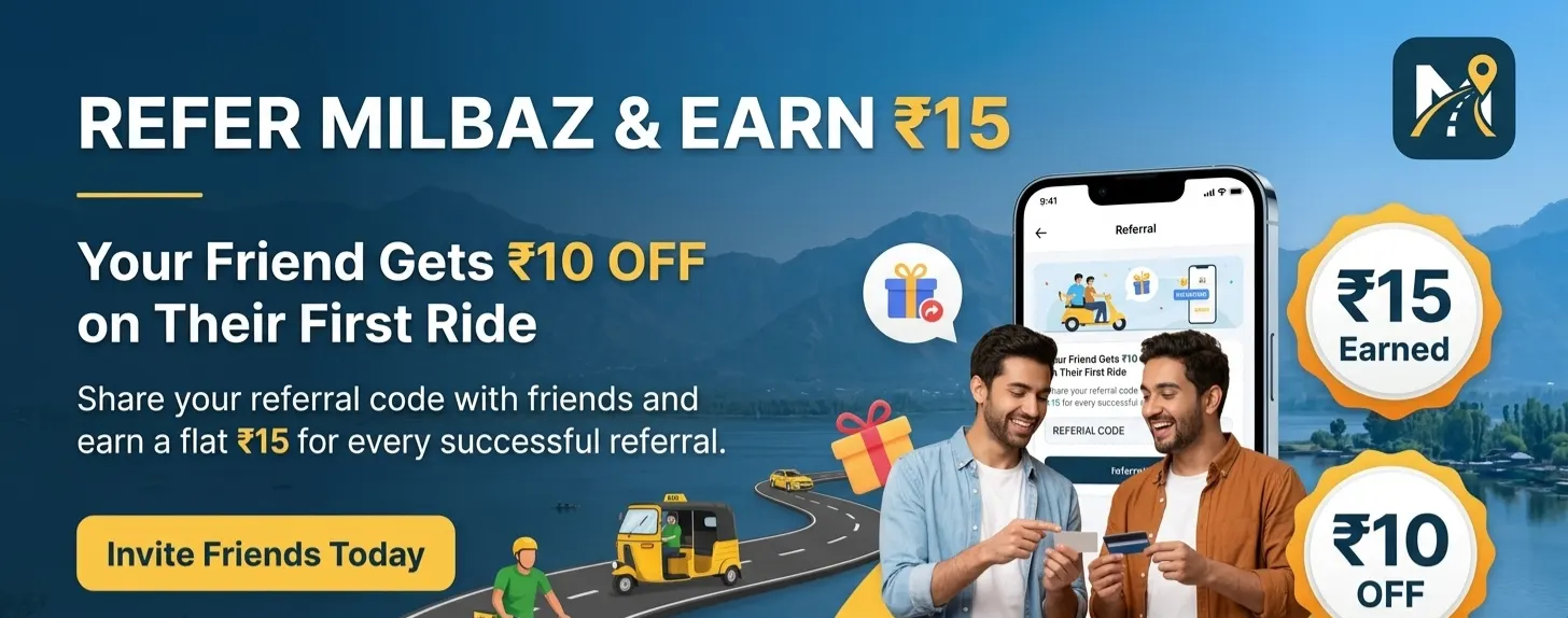  Refer Friends and Earn ₹15 with Milbaz